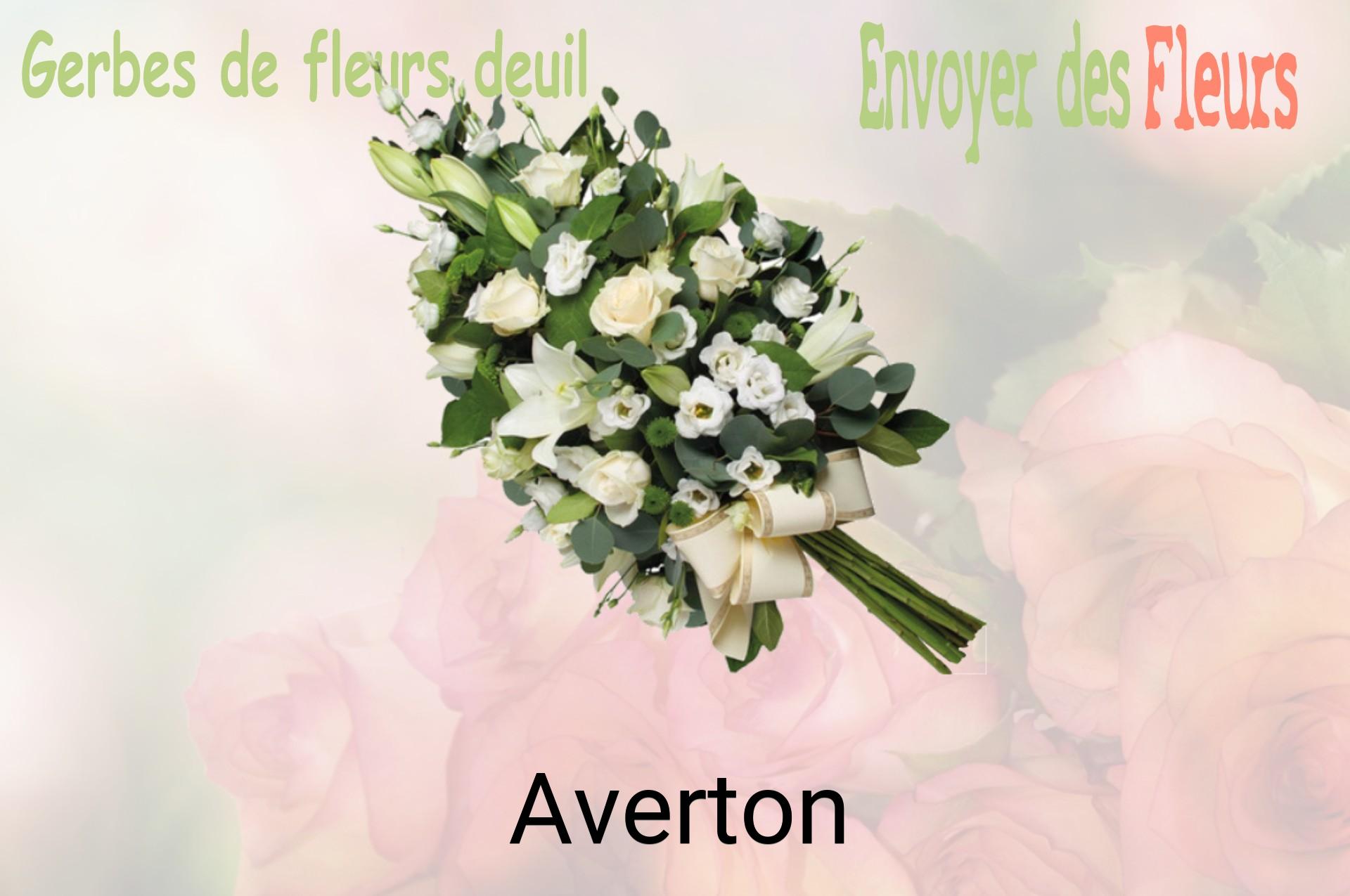 Gerbe de fleurs de deuil livrée à Averton